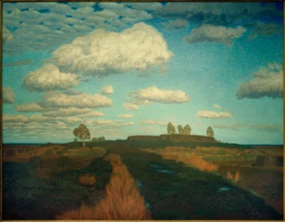 Dans la lande, vers 1904